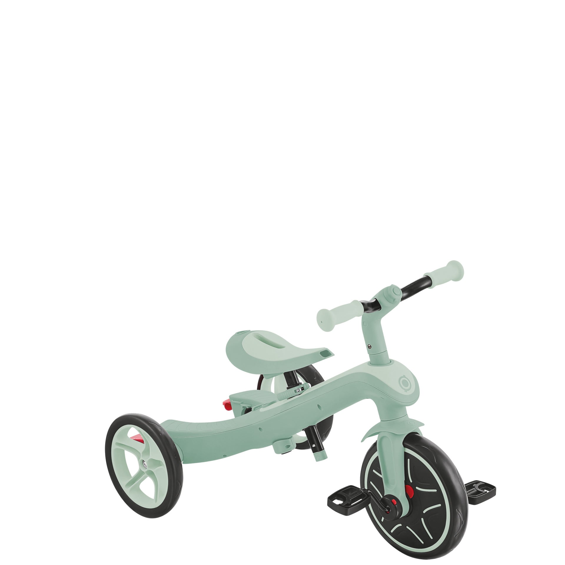 Globber Explorer 4-in-1 Dreirad – Schiebestange, verstellbarer Sitz – Ø 25,4 cm – ab 10 M. – Pistazie