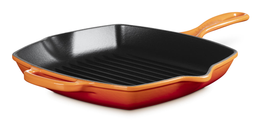 Le Creuset Fonduepfanne Signature – Ø 37 cm, Gusseisen, für Induktion, Gas, Glaskeramik – Schwarz/Orange