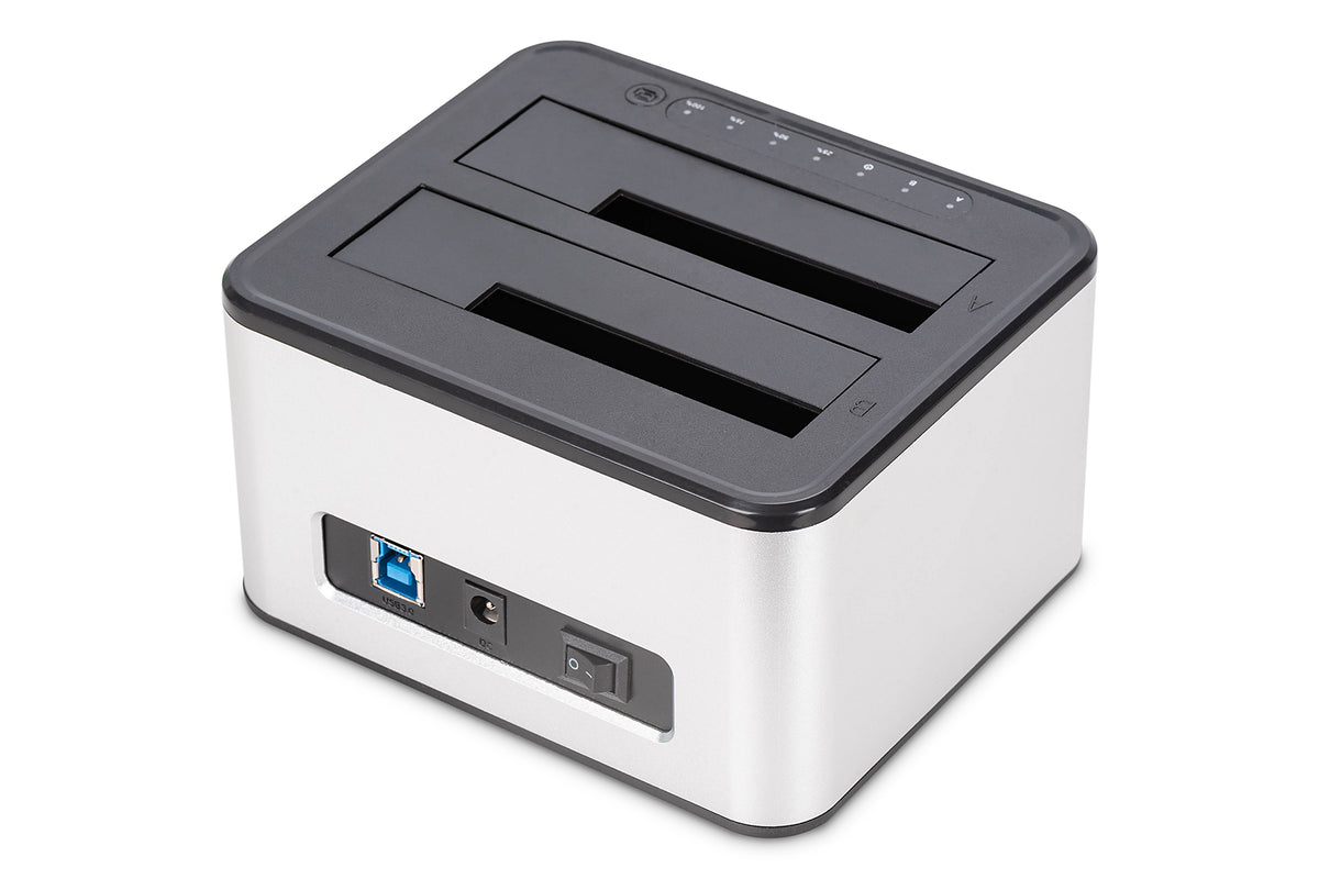 Digitus Duale SATA 2,5"/3,5" HDD Dockingstation – USB-A, für Windows/Mac/Linux