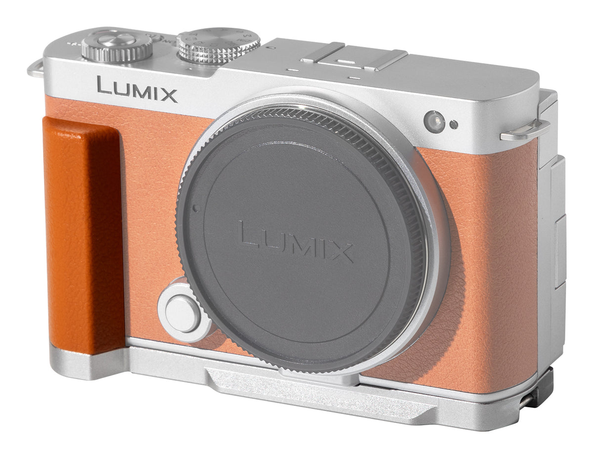 SmallRig 5052 L-förmiger Griff – für LUMIX S9 – Aluminium/Silikon, Orange, 126 × 44,4 × 62,7 mm