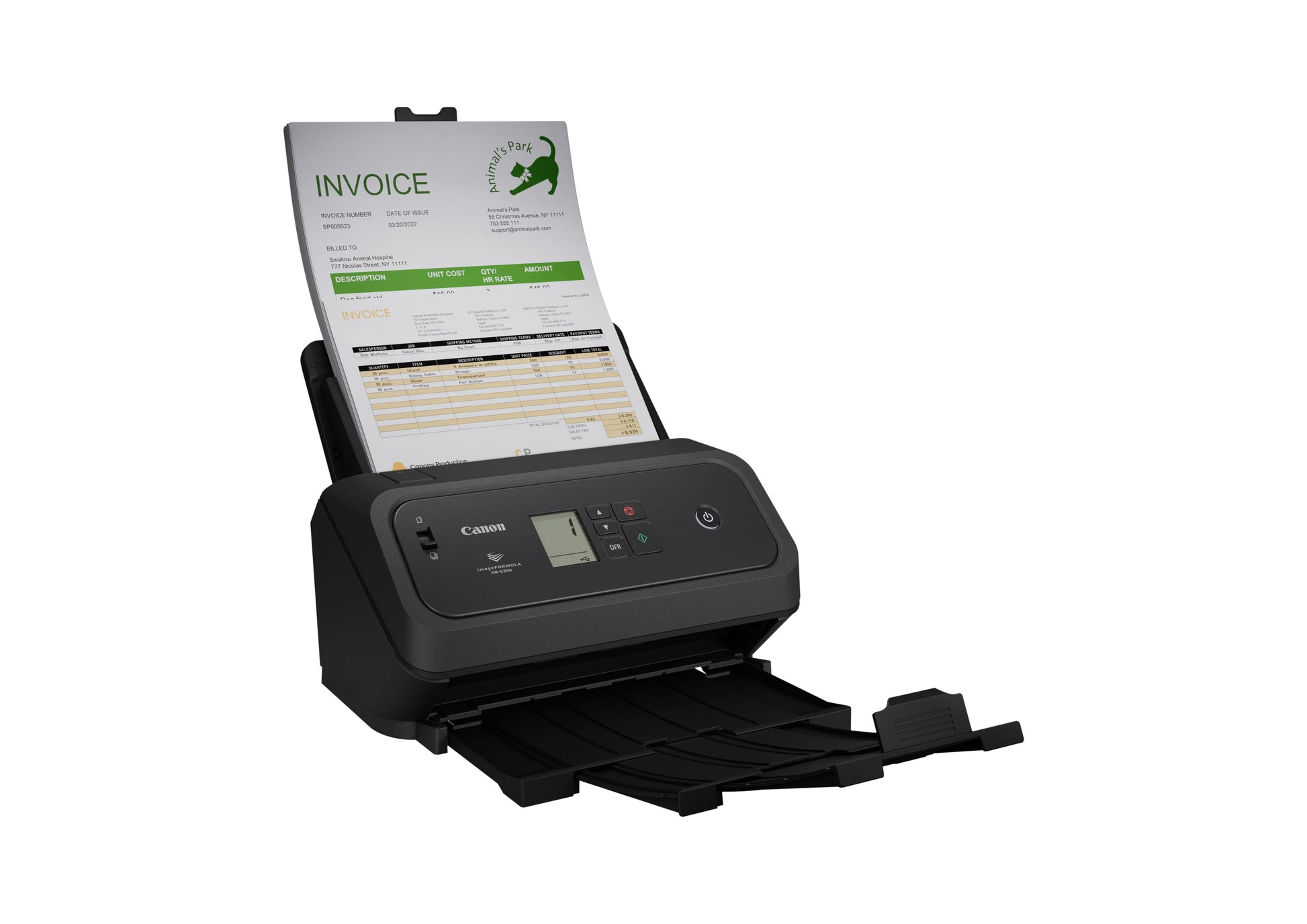 Canon IMAGEFORMULA DR-C340 – Dokumentenscanner, A4, Duplex, 600 dpi, LAN, USB