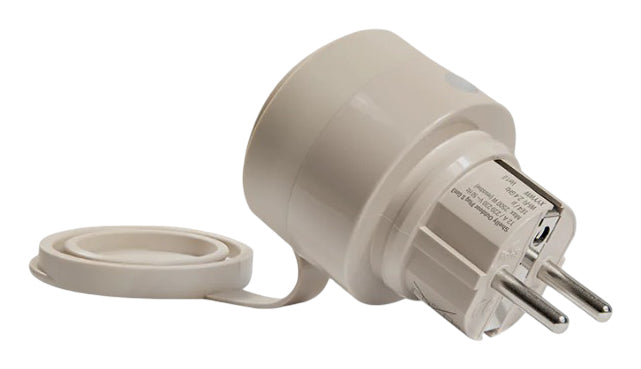 Shelly Outdoor Plug S – Smart-Steckdose – WLAN, Bluetooth, 12 A, IP44 – für Amazon Alexa, Google Home, Matter