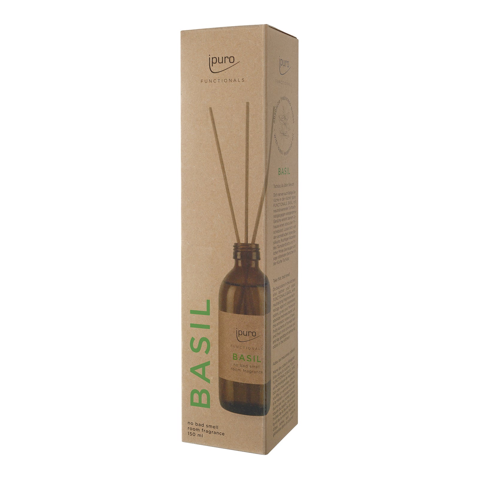 ipuro Basilikum – Duftstäbchen, 150 ml