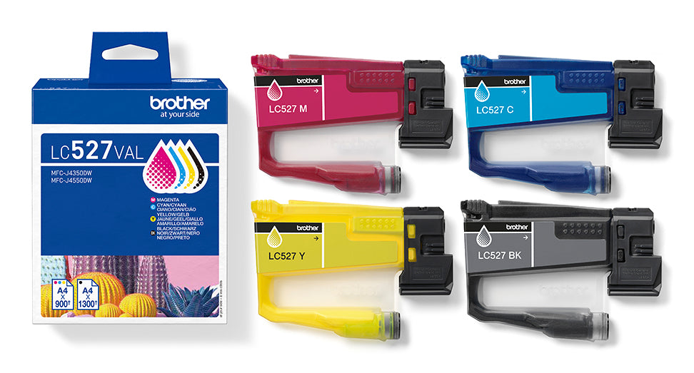 Brother Tintenpatronen-Multipack LC-527VAL, CMYK – für MFC-J4350DW