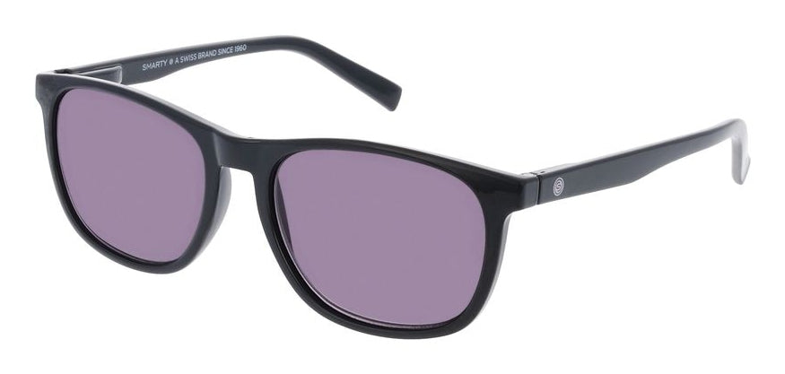 SMARTY Lesebrille Sulzer +1,5 dpt – Graue Gläser, Schwarzer Rahmen