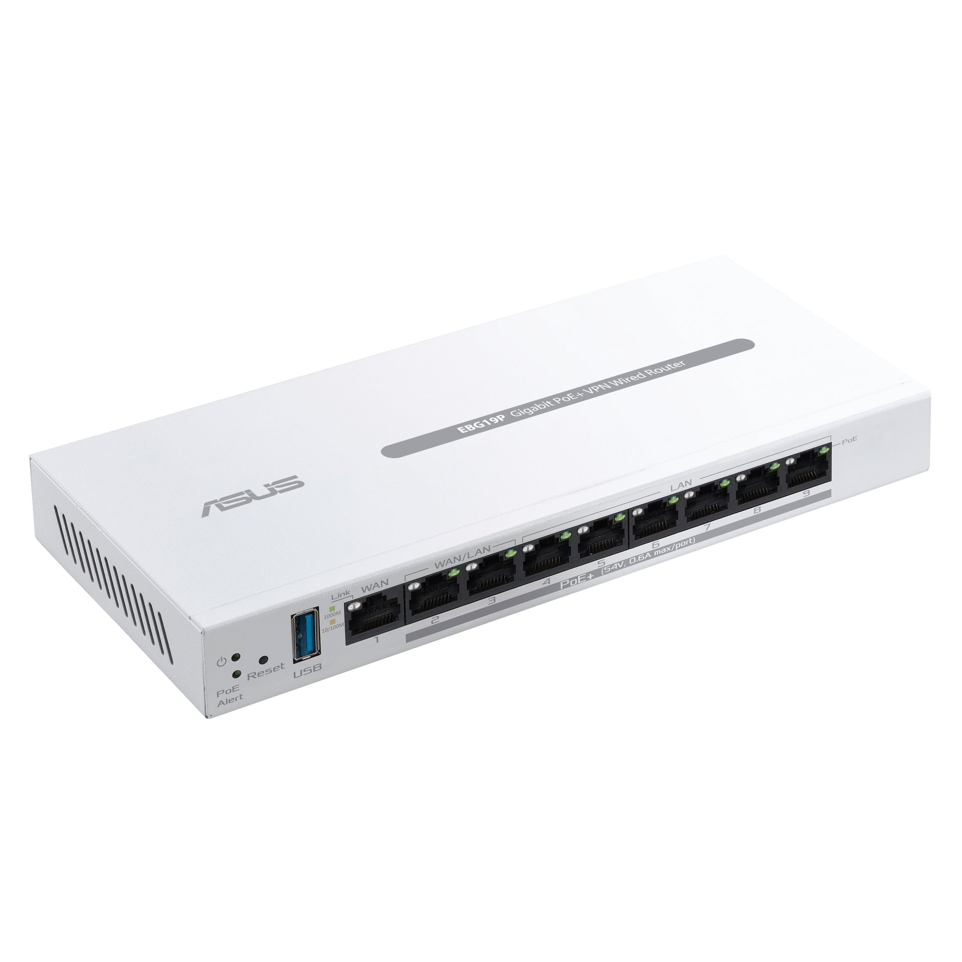 ASUS ExpertWiFi EBG19P VPN-Router – 1× Ethernet-WAN, 8× LAN, 1× USB 3.2 Gen 1