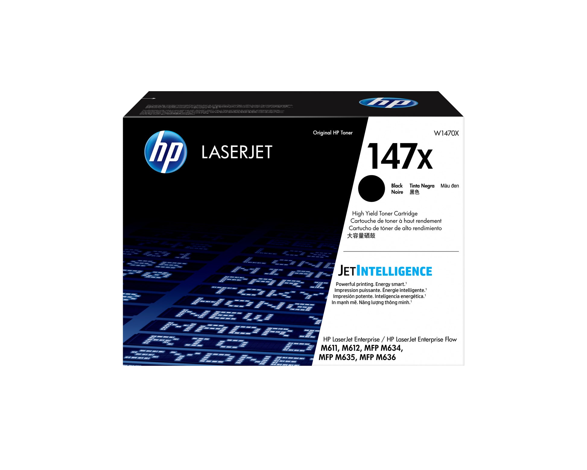 HP 147X (W1470X) Schwarz Toner – Original XL – 25'200 Seiten – für HP LaserJet Enterprise Flow M636/M611/M612