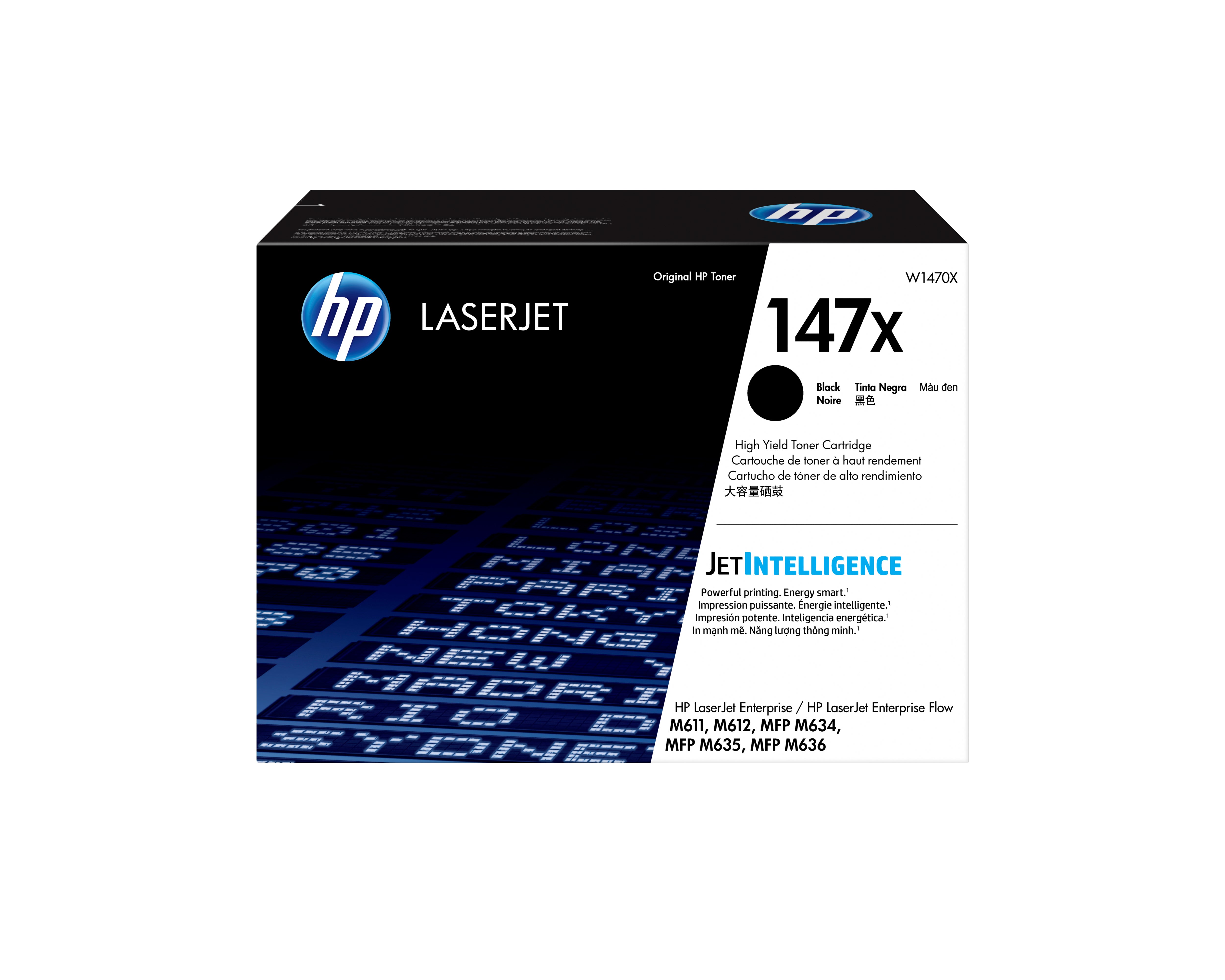 HP 147X (W1470X) Schwarz Toner – Original XL – 25'200 Seiten – für HP LaserJet Enterprise Flow M636/M611/M612