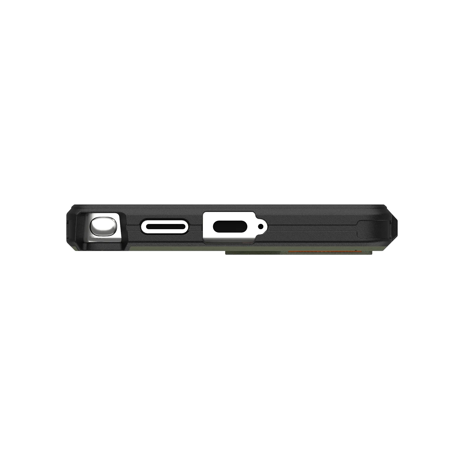 Urban Armor Gear UAG Civilian – Rückcover – für Samsung Galaxy S25 Ultra, MagSafe, Kunststoff, Olive/Orange, bis 6 m sturzsicher