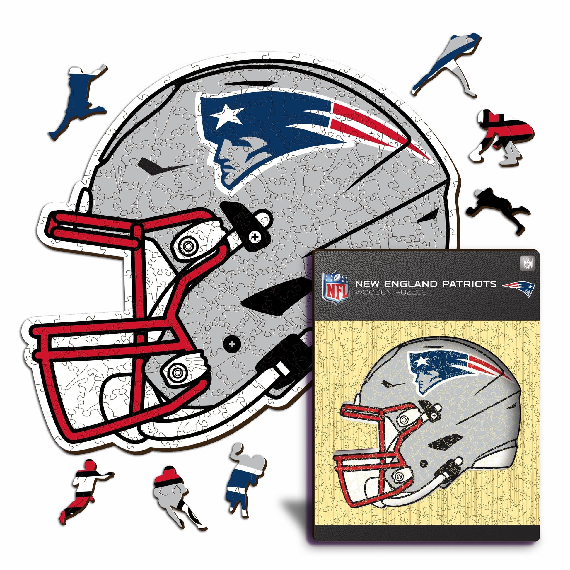 Iconic Puzzles NFL New England Patriots Helm – Logikspiel, ab 10 Jahren, 180 Min