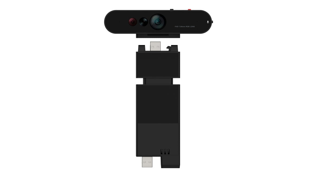 Lenovo MC60 Webcam – Full HD 1080p, 30 fps, Autofokus, USB 2.0, Sichtschutz – Schwarz