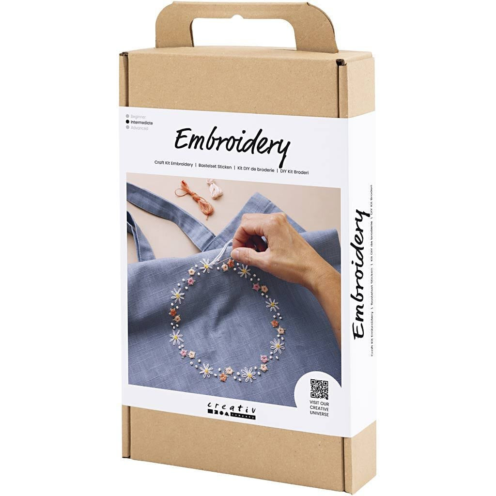 Creativ Company Stick-Set für Kinder – 5-teilig, Baumwolle, Blau – ab 10 Jahren