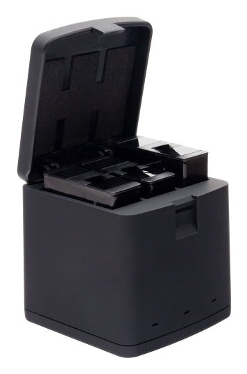 PATONA Ladebox 1795 – 3-fach, USB, schwarz – für GoPro AHDBT901, ADBAT001, ADDBD-211