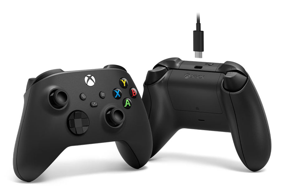 Microsoft Xbox Wireless Controller + – Gamepad – USB (kabelgebunden) & kabellos, für Xbox & PC, Schwarz