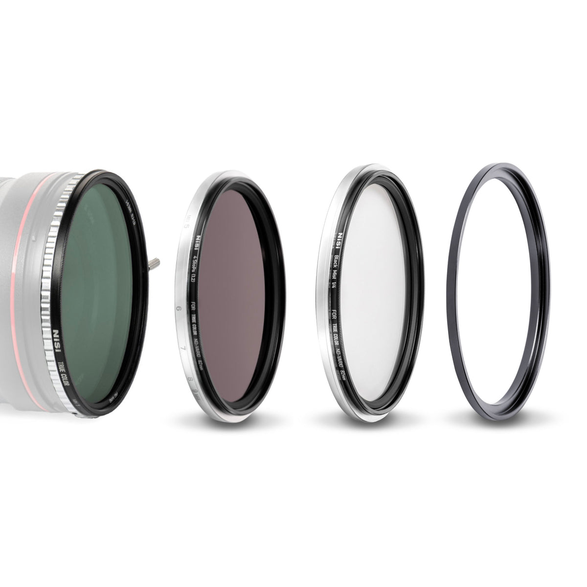 NiSi Swift VND Mist Kit – Filter-Kit für 67 mm Objektive – VND/ND1.5/ND4, 1–9 Stufen – 4er-Pack