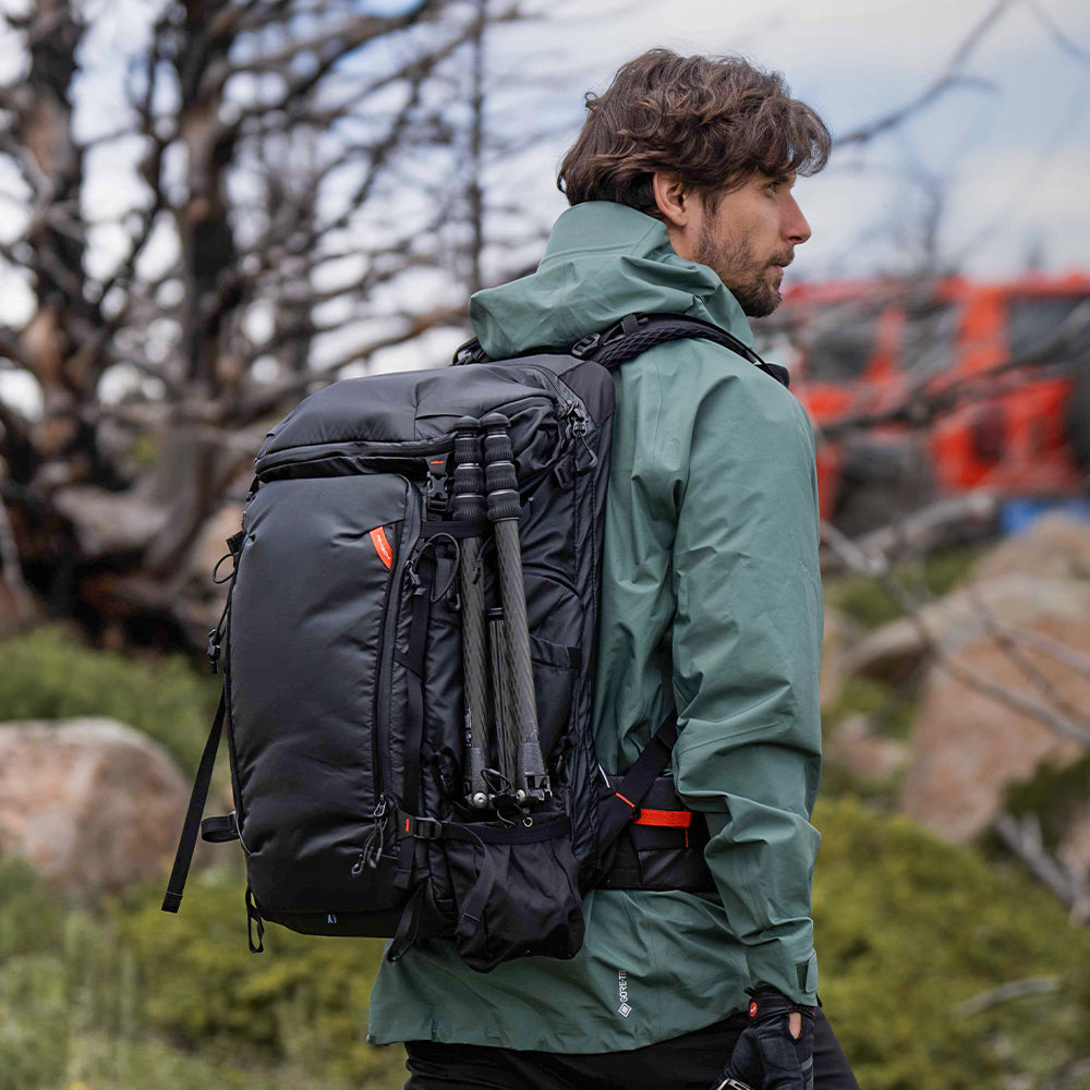 PGYTECH OnePro Flex 40 L Kamerarucksack – Cordura/Polyamid, spritzwassergeschützt – Schwarz