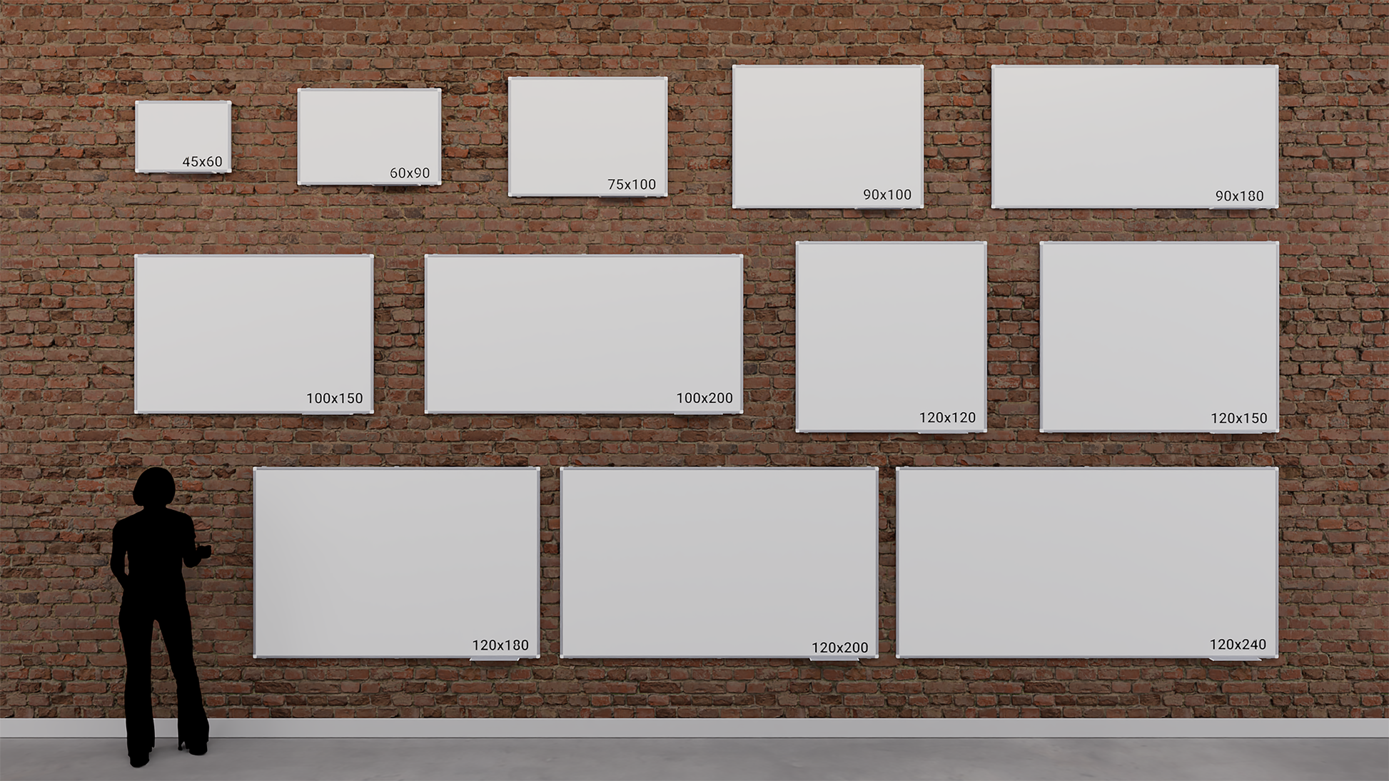 Legamaster Premium Plus Whiteboard – Emaille, magnetisch – 60 × 45 cm mit Montage
