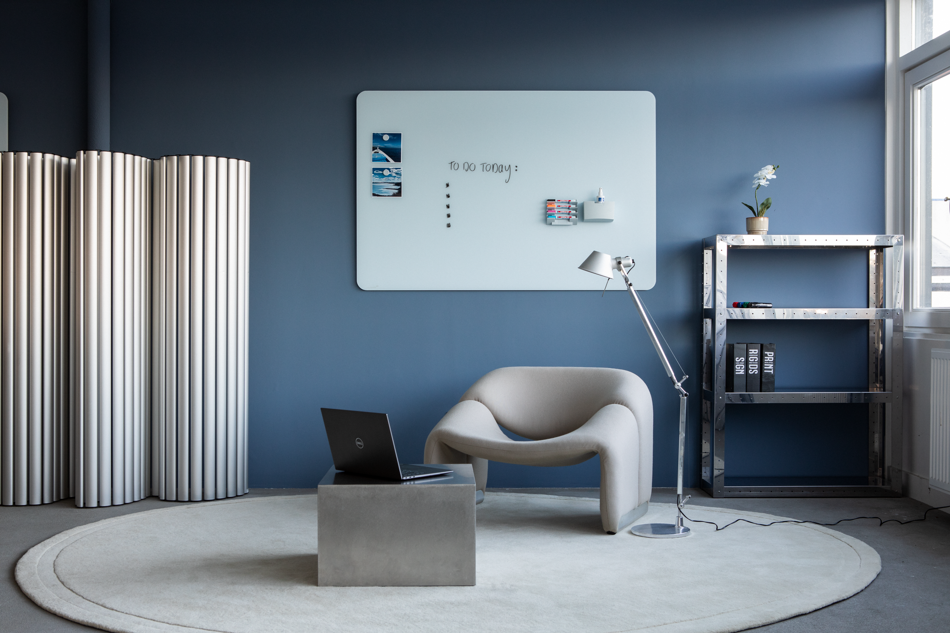 Legamaster Whiteboard – 120 × 90 cm, Glas, magnetisch, Wandmontage, inkl. Magnete, Marker, Montagesatz