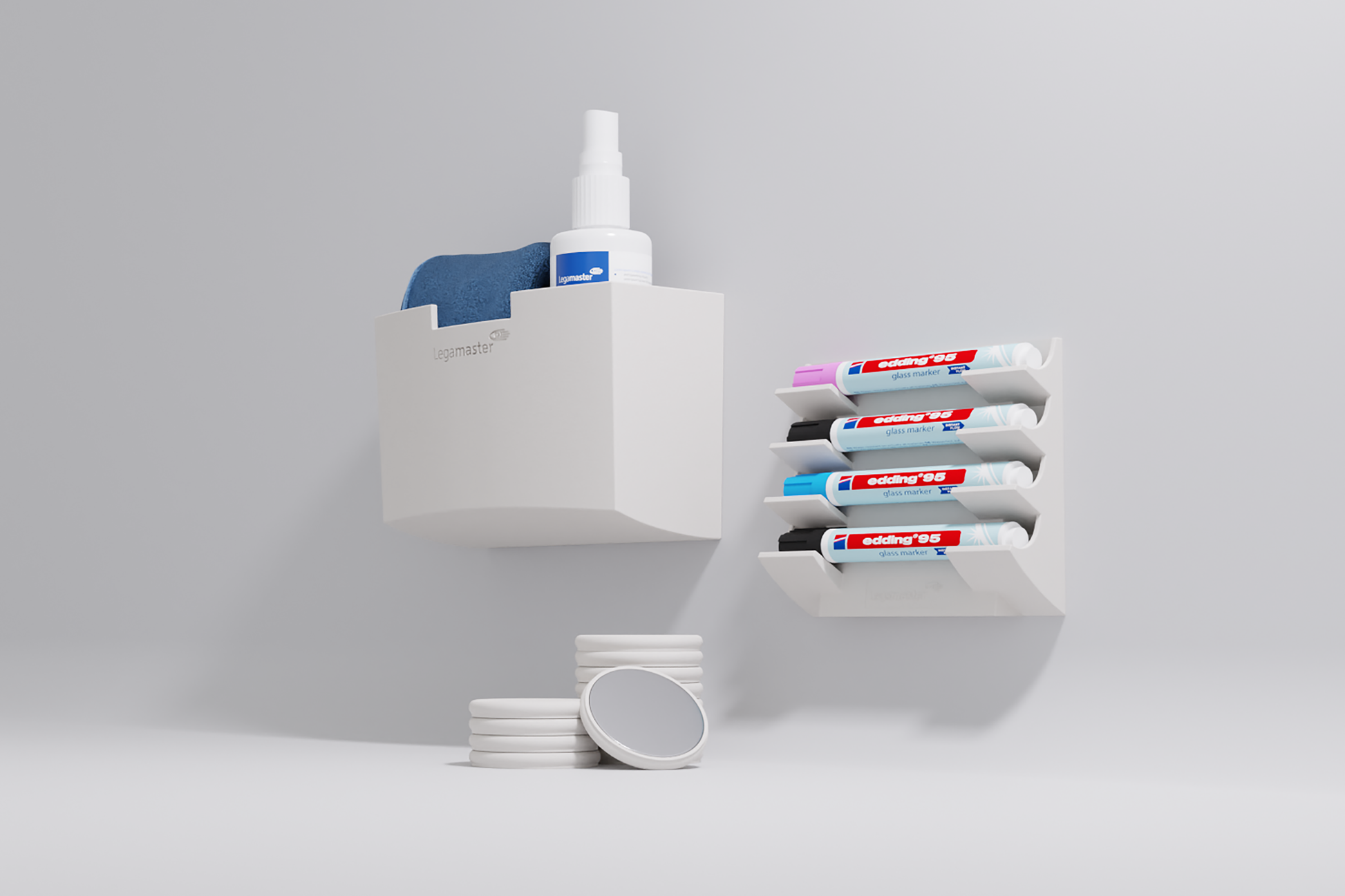 Legamaster Zubehör-Halter – 10,4 × 7,5 cm, magnetisch – für Whiteboards