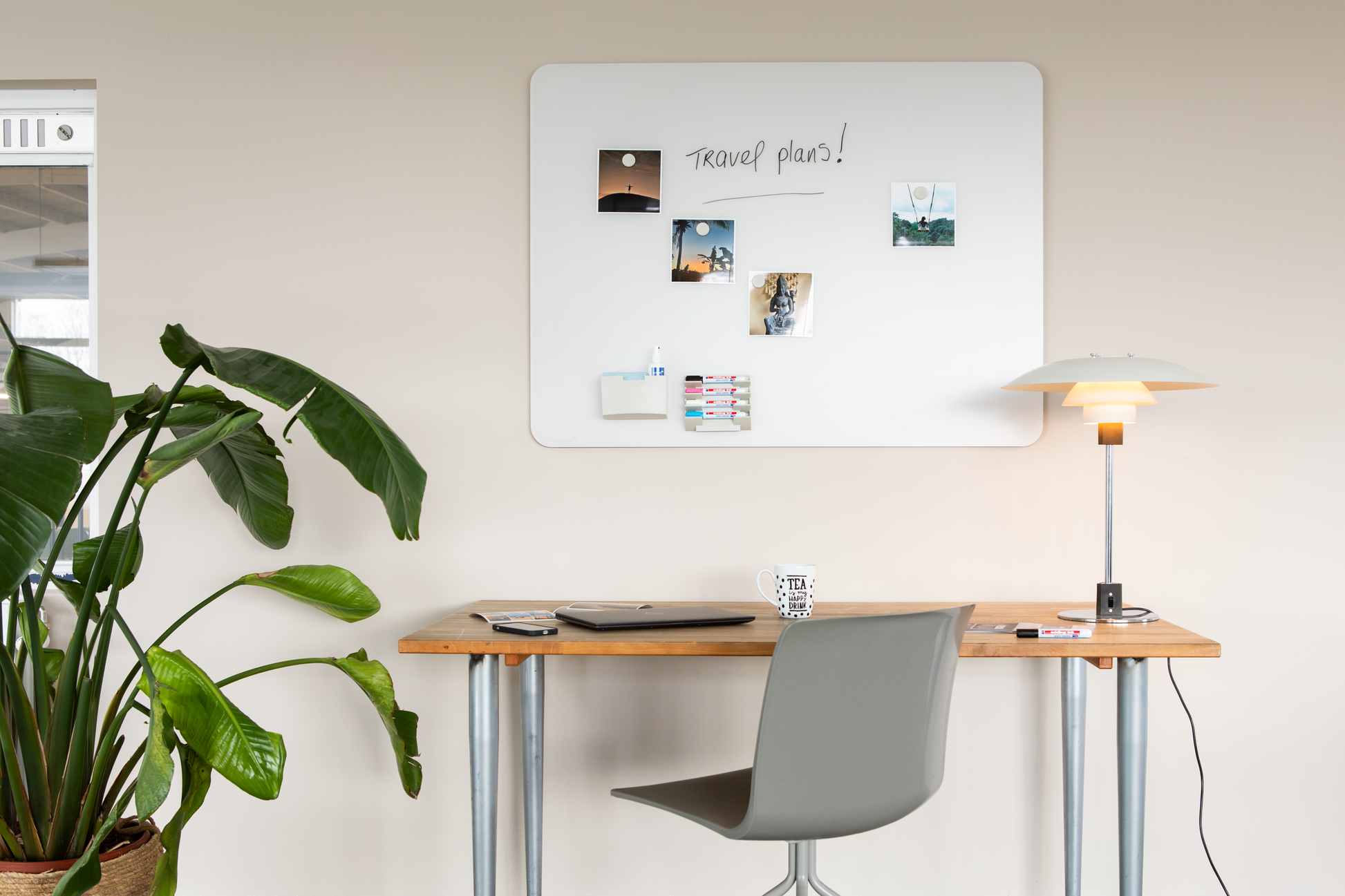 Legamaster Whiteboard – 150 × 100 cm, Glas, magnetisch, Wandmontage, inkl. Magnete, Marker