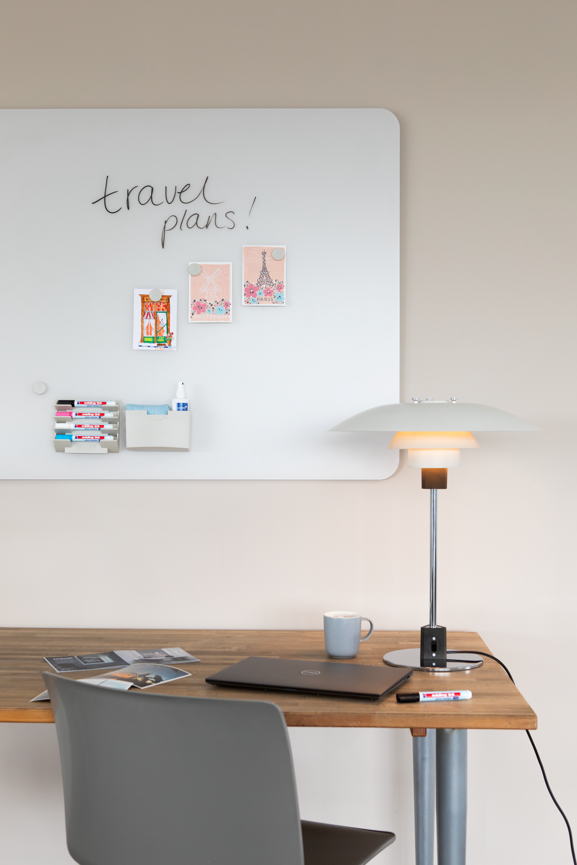 Legamaster Whiteboard – 200 × 100 cm, Glas, magnetisch, Wandmontage, inkl. 2 Magnete, Marker