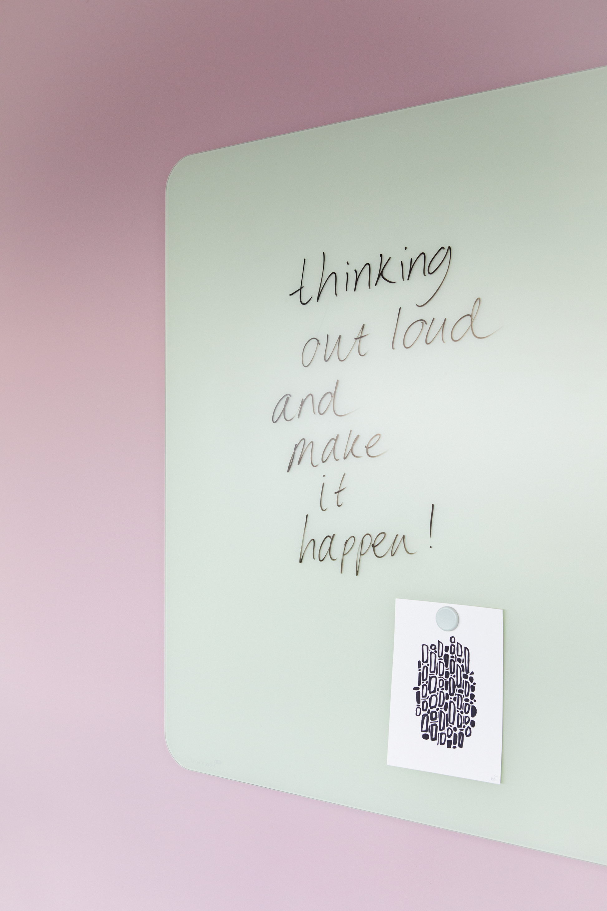 Legamaster Whiteboard – 120 × 90 cm, Glas, magnetisch, Wandmontage, inkl. Magnete, Montagesatz, Marker