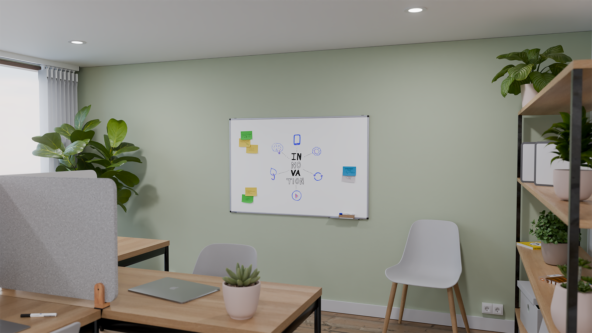 Legamaster Unite Whiteboard – Stahl, magnetisch – 60 × 45 cm