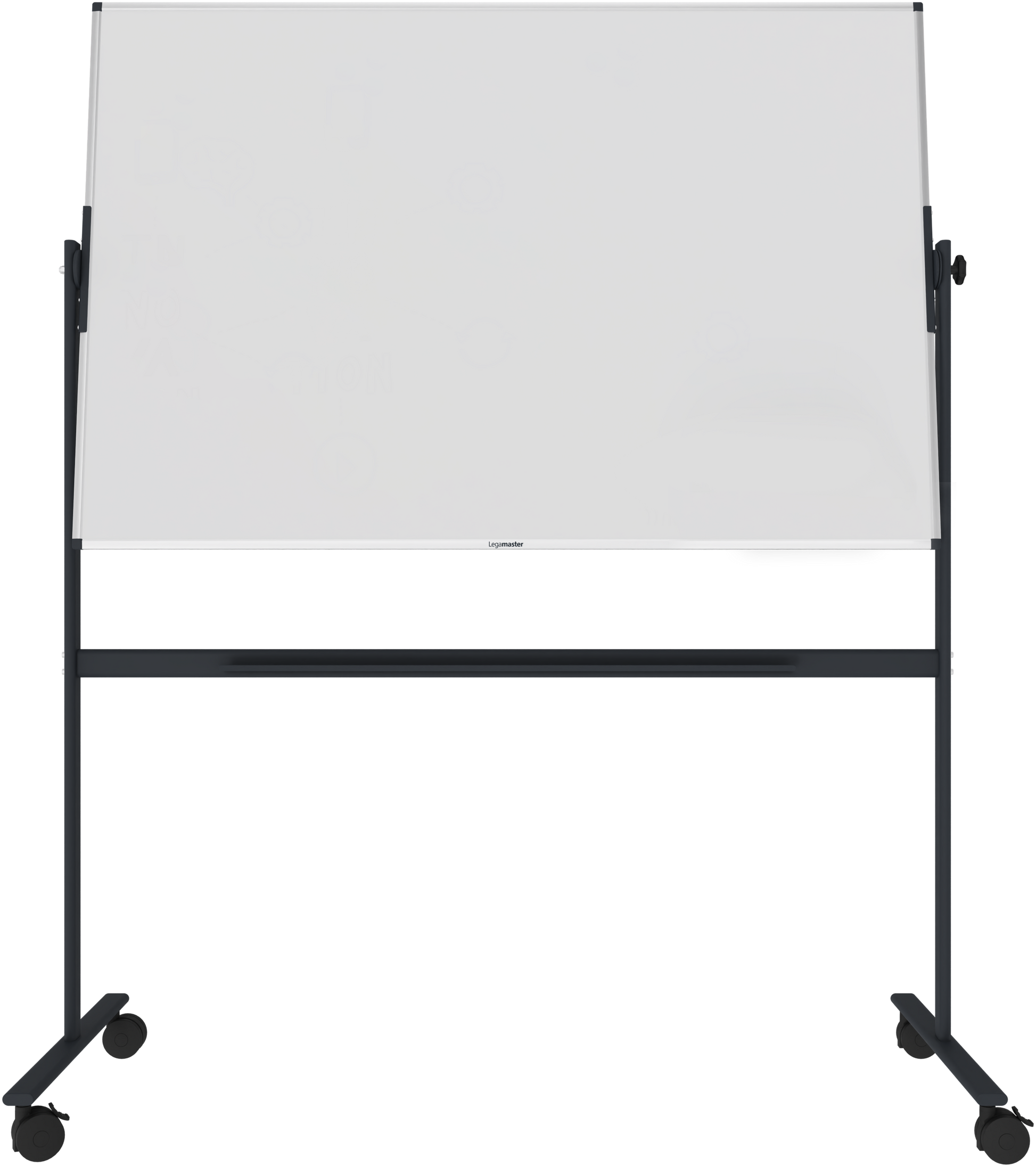 Legamaster UNITE PLUS Mobiles Whiteboard – Emaille, magnetisch, drehbar – 199,7 × 99,7 cm
