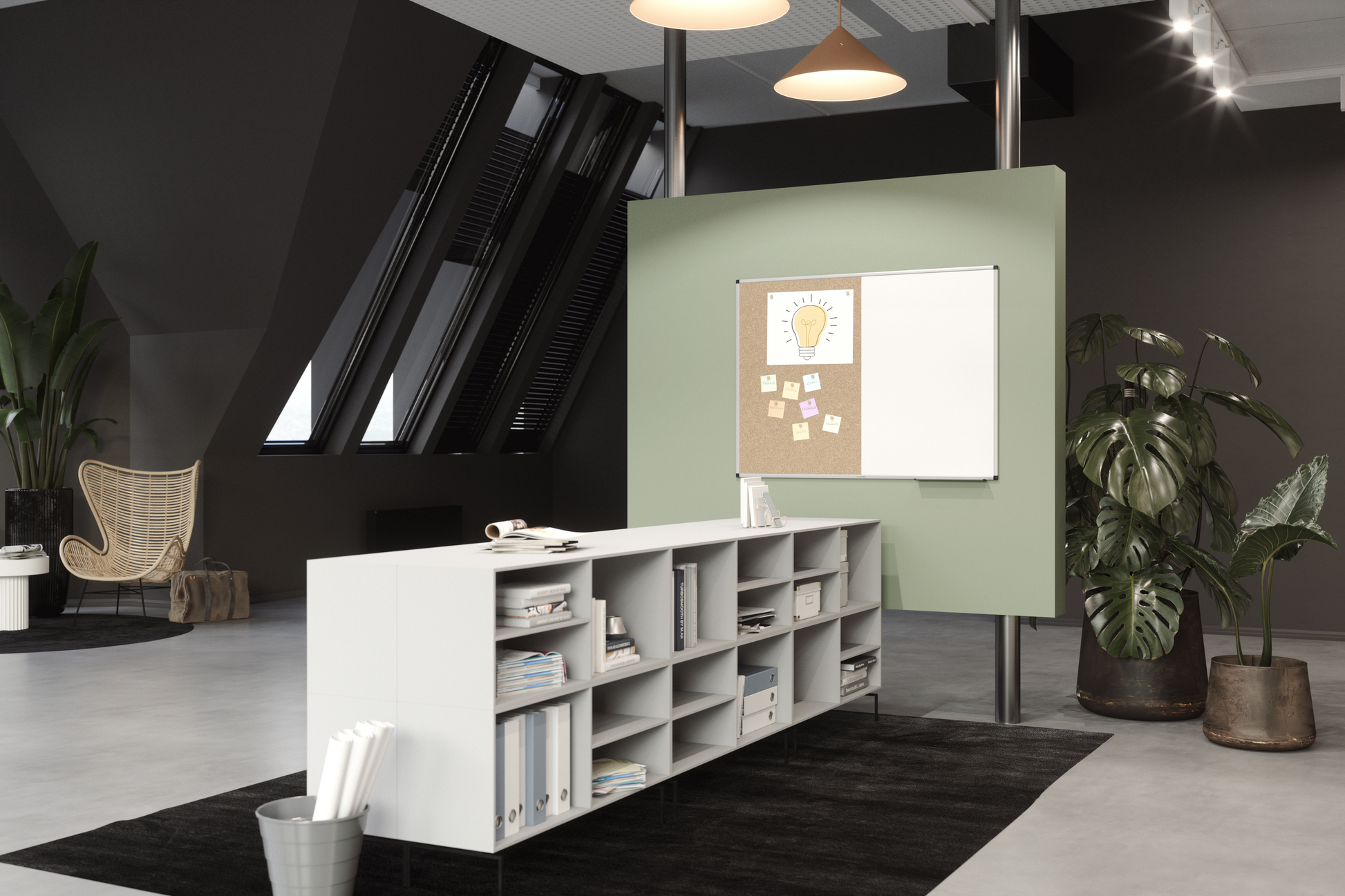 Legamaster Whiteboard – 90 × 60 cm, lackierter Stahl, magnetisch, Aluminiumrahmen, Wandmontage, inkl. Stiftablage