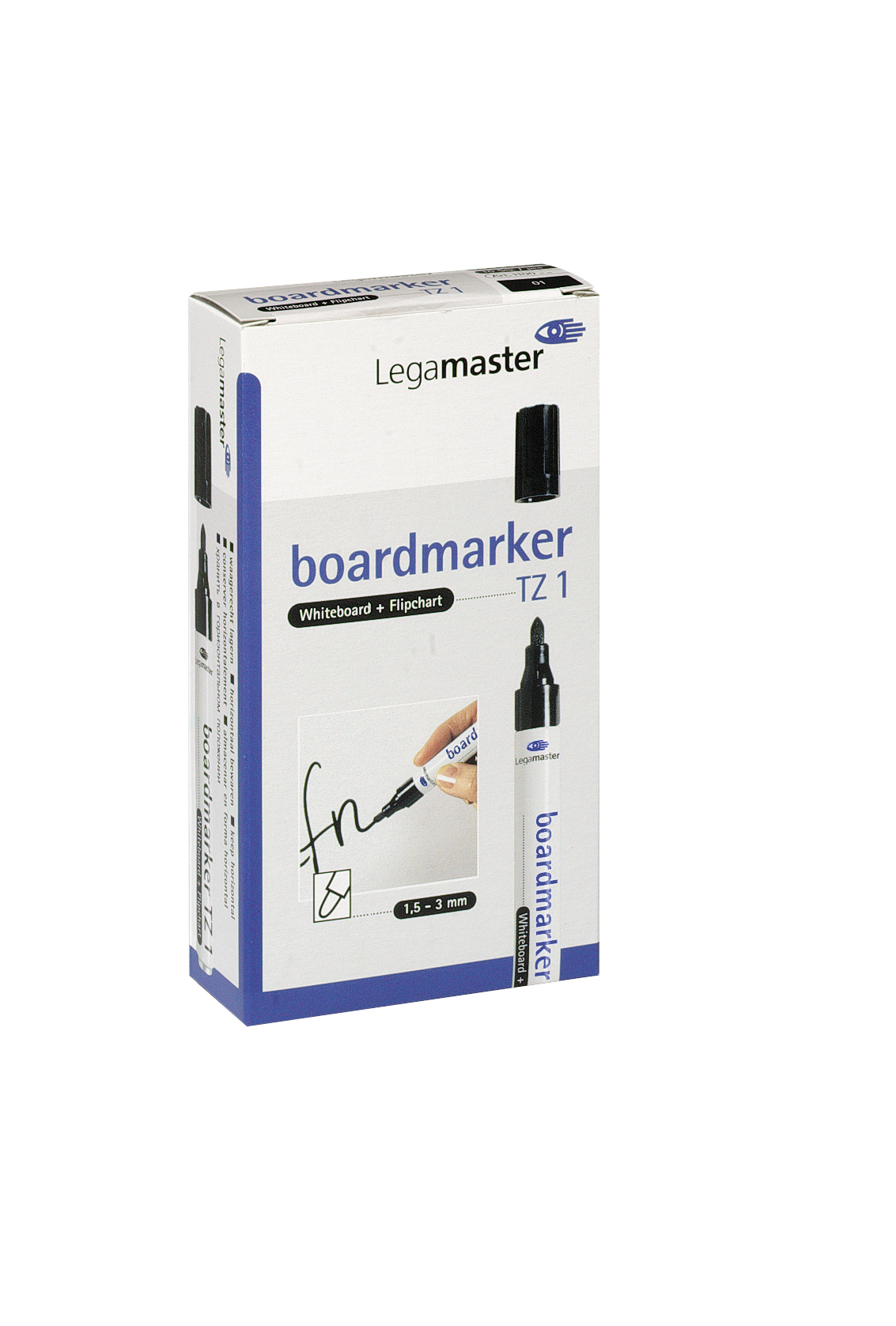 Legamaster Board-Marker TZ 1 – Rundspitze 1,5-3 mm – Blau – trocken abwischbar