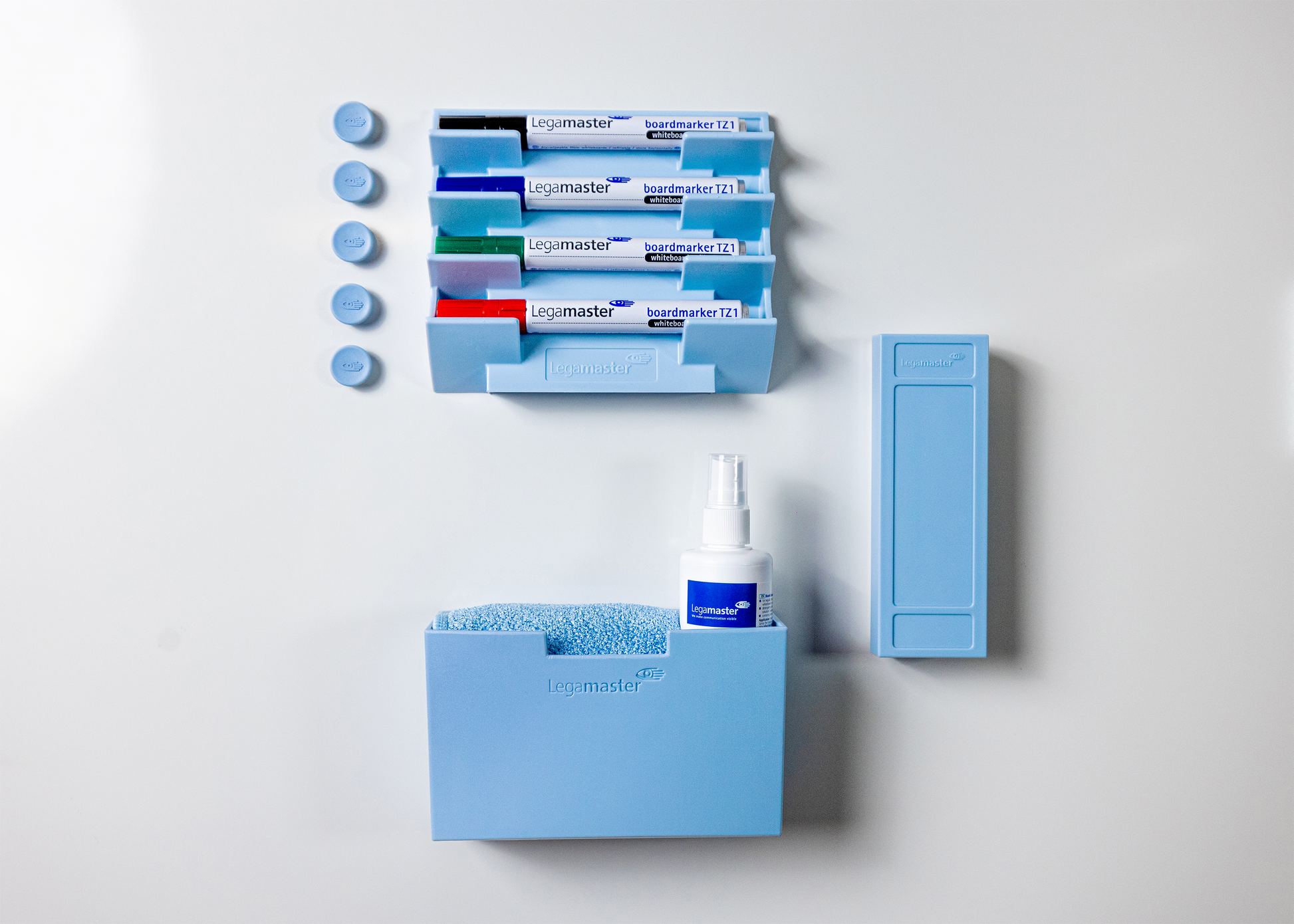 Legamaster Kleiner Whiteboardlöscher – 14,3 × 4,8 × 3,1 cm – Blaugrau – Kunststoff