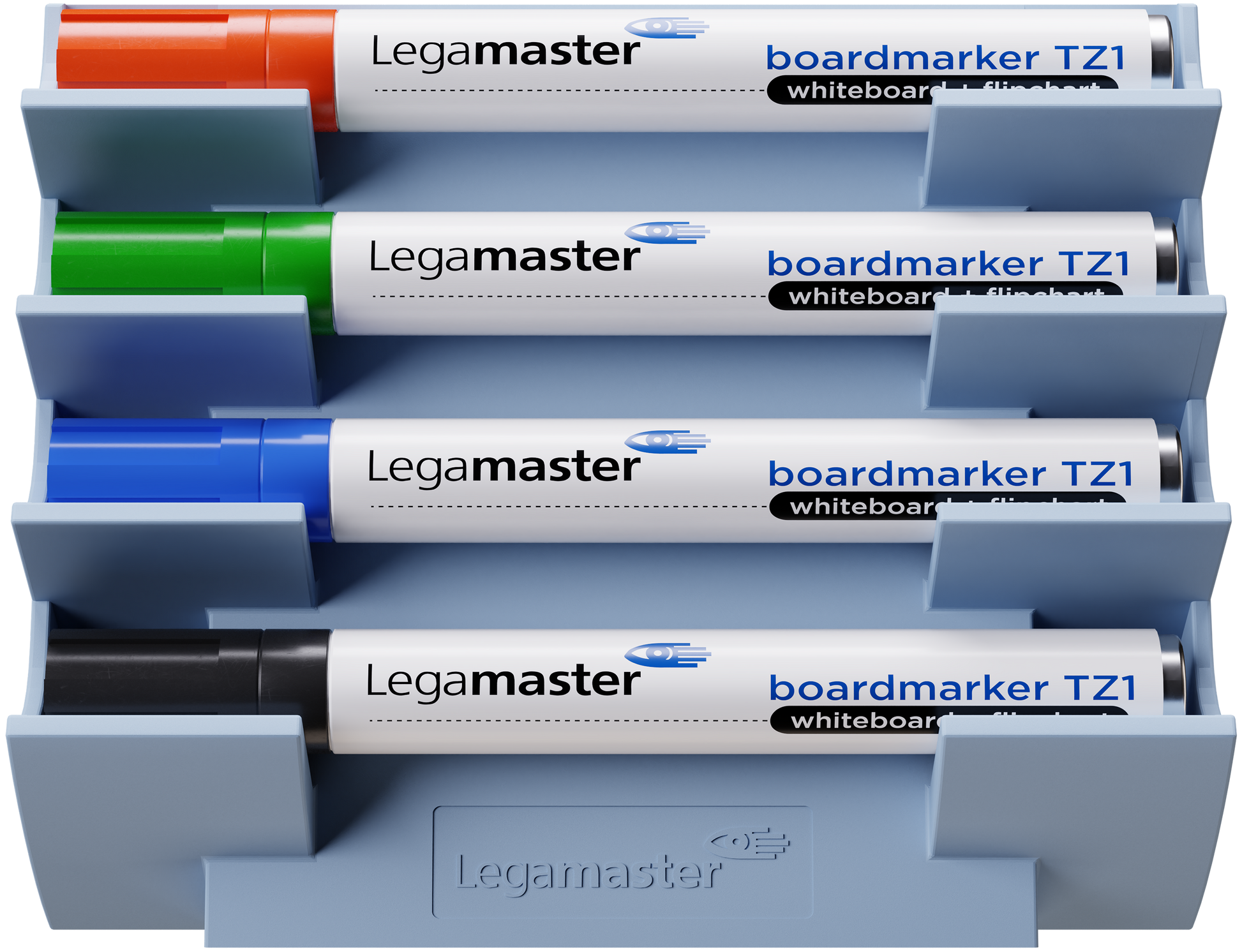 Legamaster Stiftehalter – Kunststoff, blaugrau, 154 × 129 × 39 mm