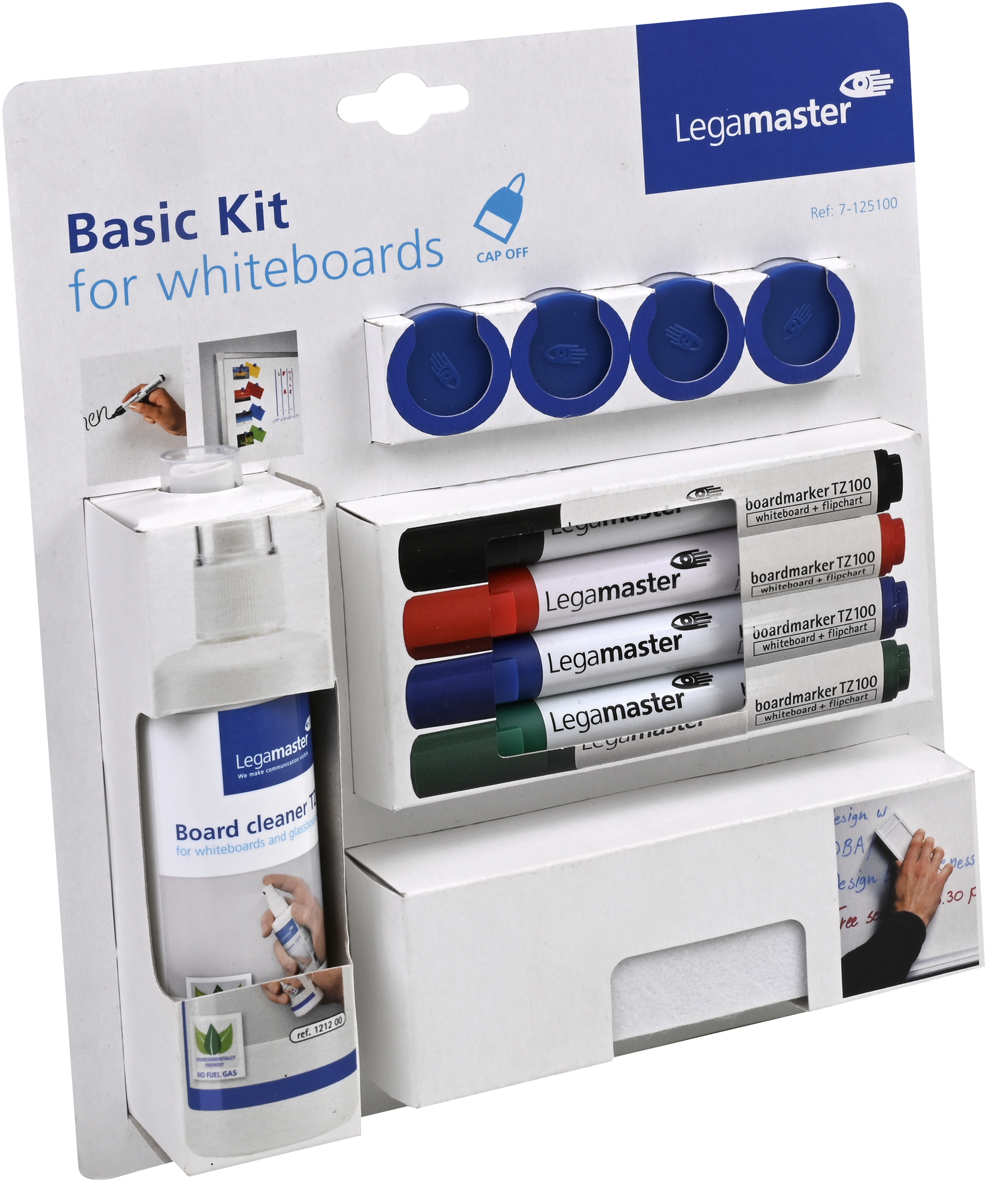 Legamaster Starter-Kit, inkl. 4 Marker, Wischer, Reiniger – für Whiteboards