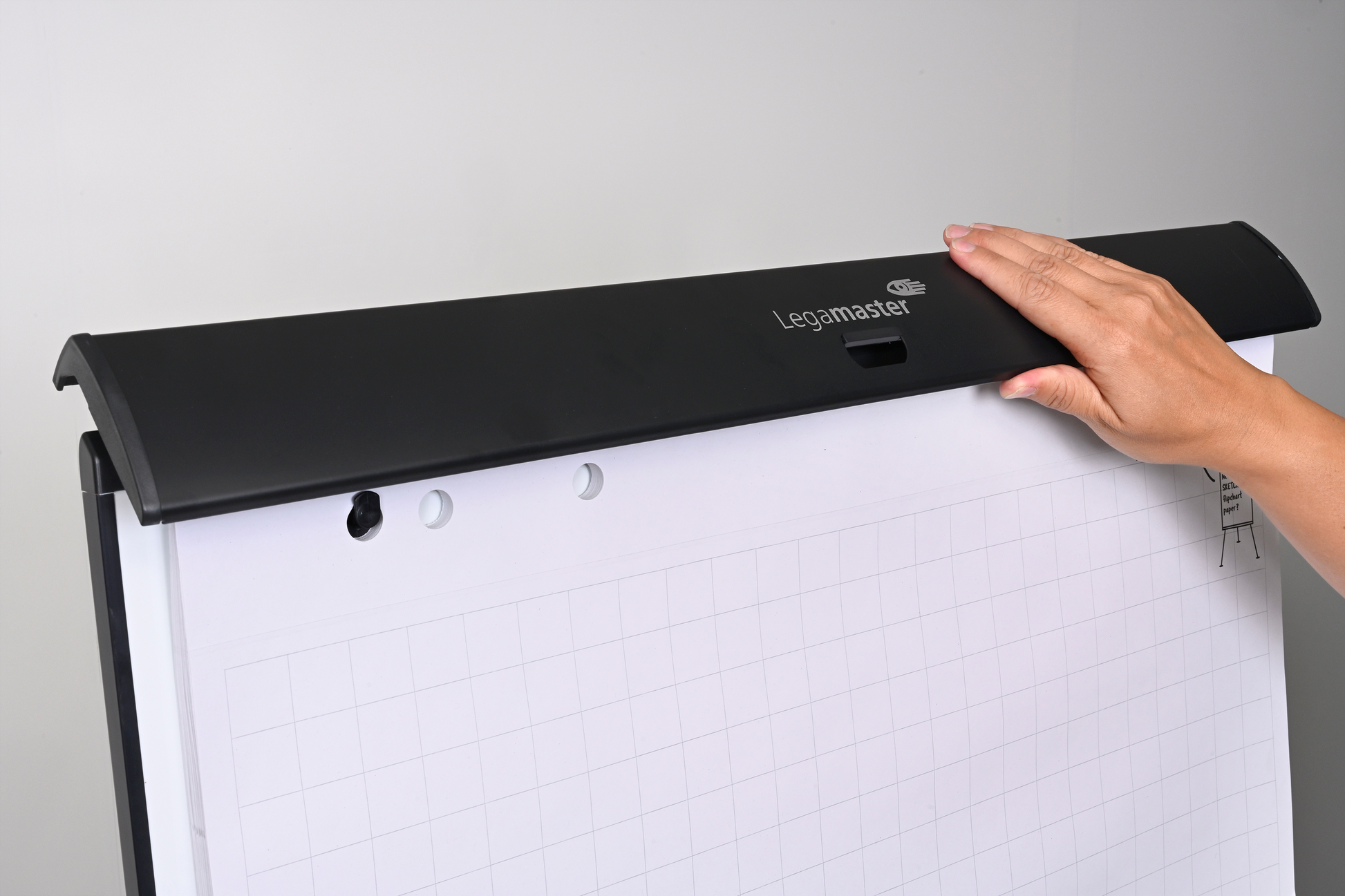 Legamaster Flipchart-Block SKETCH PRO – 105 × 68 cm, schwarz, Stahl