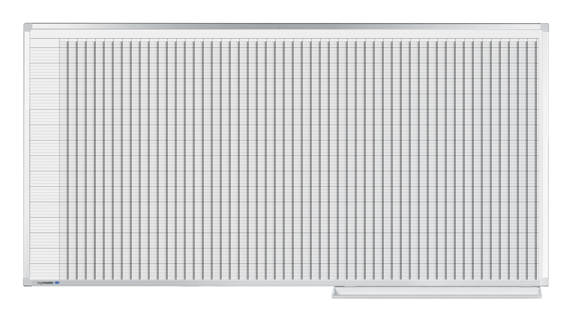 Legamaster Jahresplaner Professional – magnetisch, trocken abwischbar – Alurahmen – 200 × 100 cm – 75 Elemente