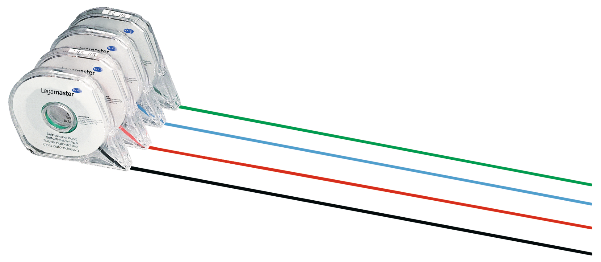 Legamaster Aufteilungsband – 2,5 mm × 16 m, blau, für Kunststoff, 1 Stück