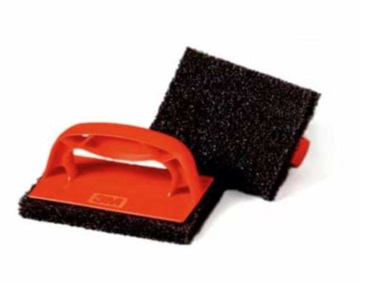 3M Scotchbrick Grillreinigungspad mit Griff 9537 – 15,2 × 10,2 cm – 1 Stk.