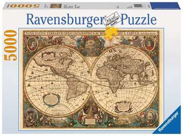 Ravensburger Puzzle Historische Weltkarte (Henricus Hondius) – 5000 Teile – 153 × 101 cm – ab 14 J.