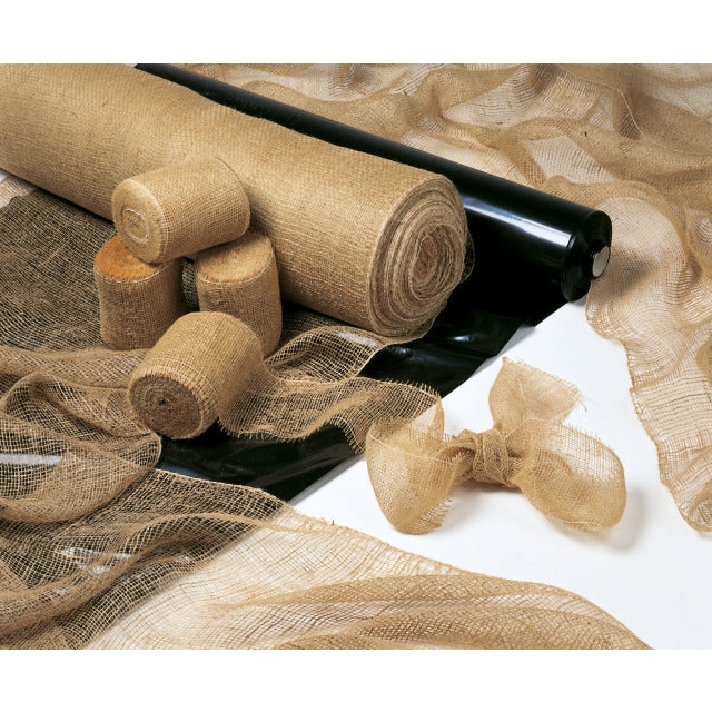Colibri Geschenkband, Jute, Braun, 60 mm × 3 m