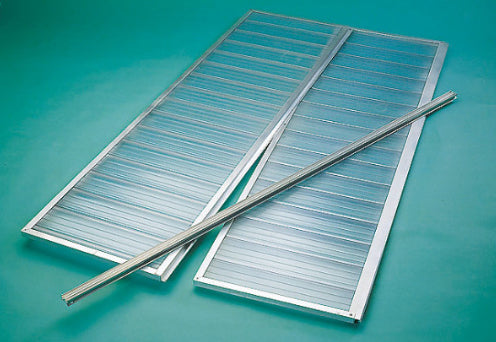 Neogard Gewächshaus-Ersatzabdeckung – 206 × 103 × 56 cm, Aluminium, Grau/Transparent