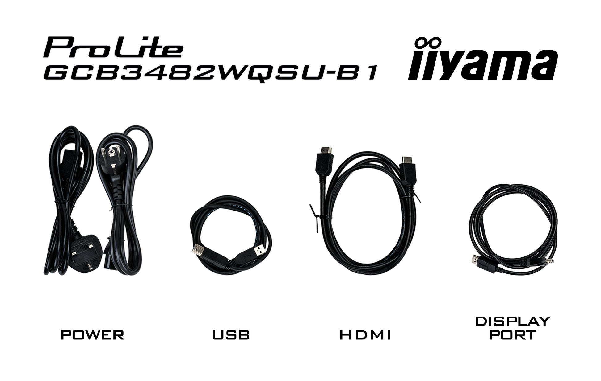 iiyama GCB3482WQSU-B1 – Monitor, 34" 3440 × 1440 (UWQHD), 21:9, 120 Hz, Gebogen (1500R)