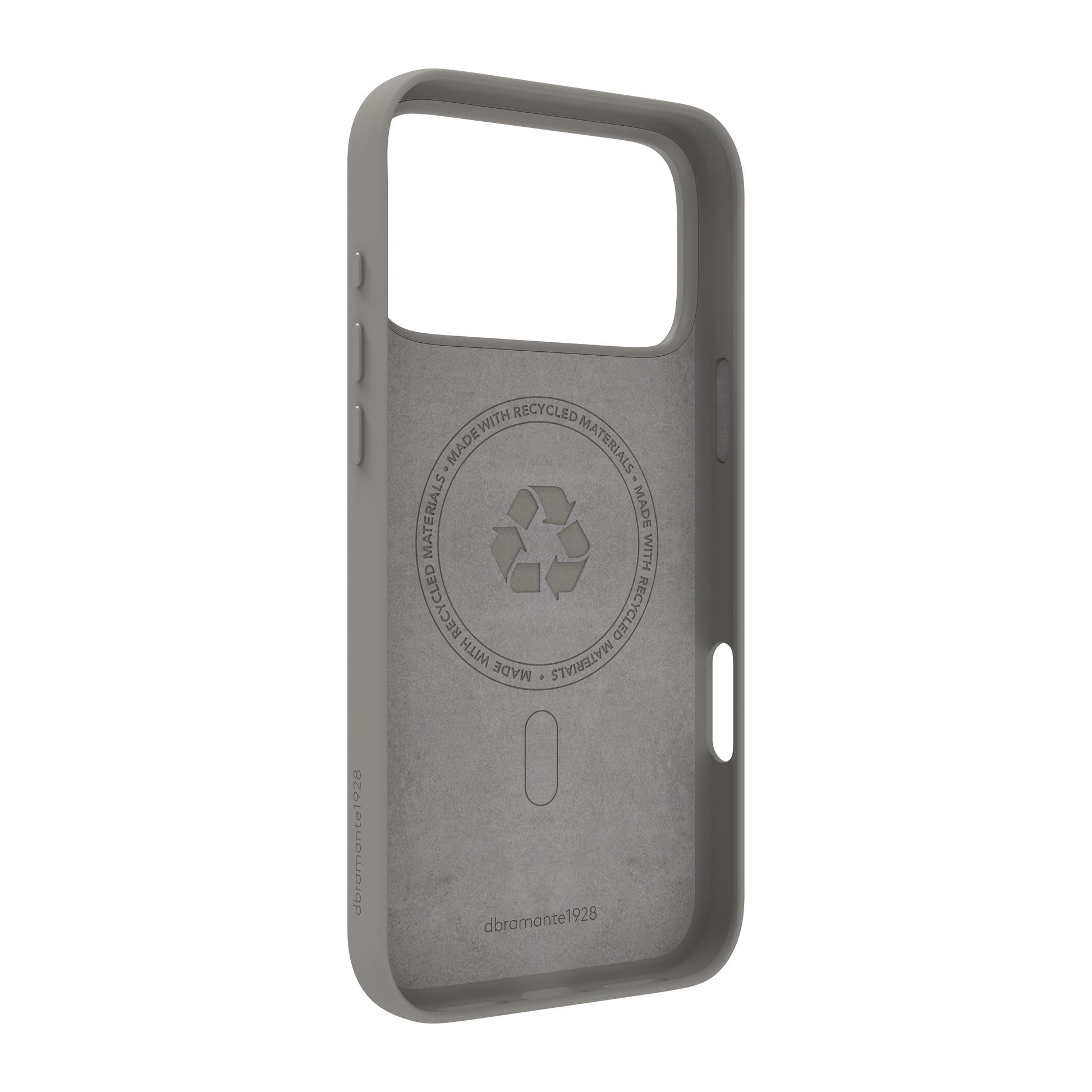 dbramante1928 Roskilde MS ICON Backcover – für Apple iPhone 17 Pro Max, MagSafe, Kunststoff, Grau, River Stone