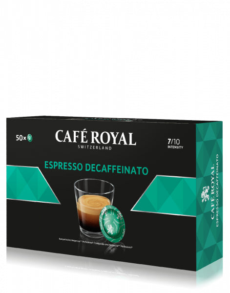 Café Royal Espresso Entkoffeinierte Kaffeepads – für Nespresso Professional – 50 Pads