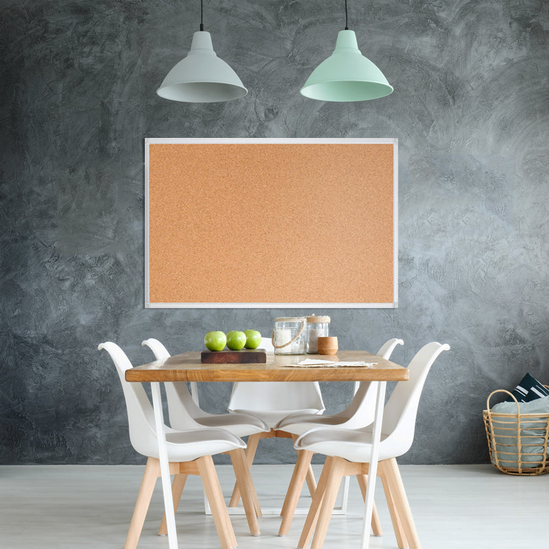 Franken Pinnwand X-tra Line – 60 × 45 cm – Kork, Aluminiumrahmen, Braun