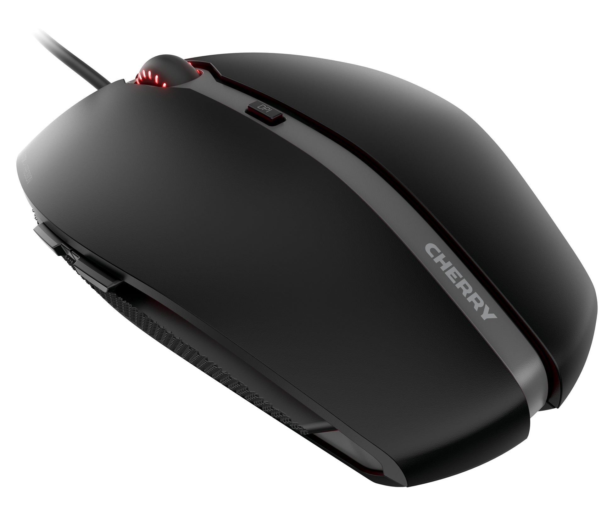 CHERRY GENTIX 4K Maus – kabelgebunden, 6 Tasten, beidhändig, programmierbare Tasten, umschaltbare DPI, schwarz