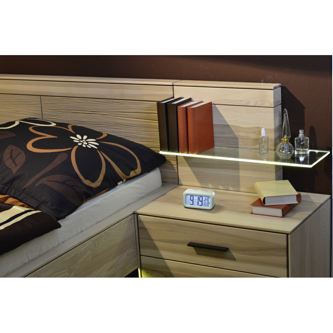 Hama RC 660 Digitalwecker – Funk, Snooze, Thermometer, 11,6 × 6,5 × 4,0 cm, Mint