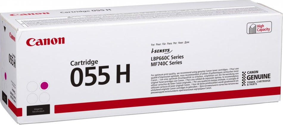 Canon Toner 055H – Magenta, 5900 Seiten – für i-SENSYS MF740