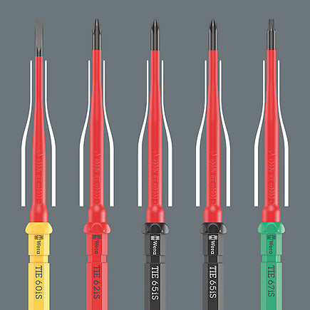 Wera Kraftform Kompakt – Schraubenzieher-Set PH/PZ/SL/TX, 17-teilig, VDE, Falttasche, 05006618001