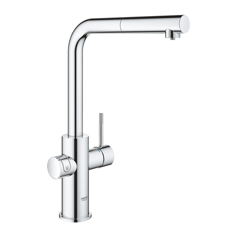 GROHE L-Auslauf Blue Home – Messing, 180 W, Chrom, Schwenkbar (360°)