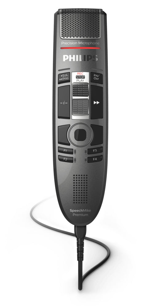 Philips SpeechMike Premium Touch SMP3710 – Diktiergerät, USB, Dunkelgrau